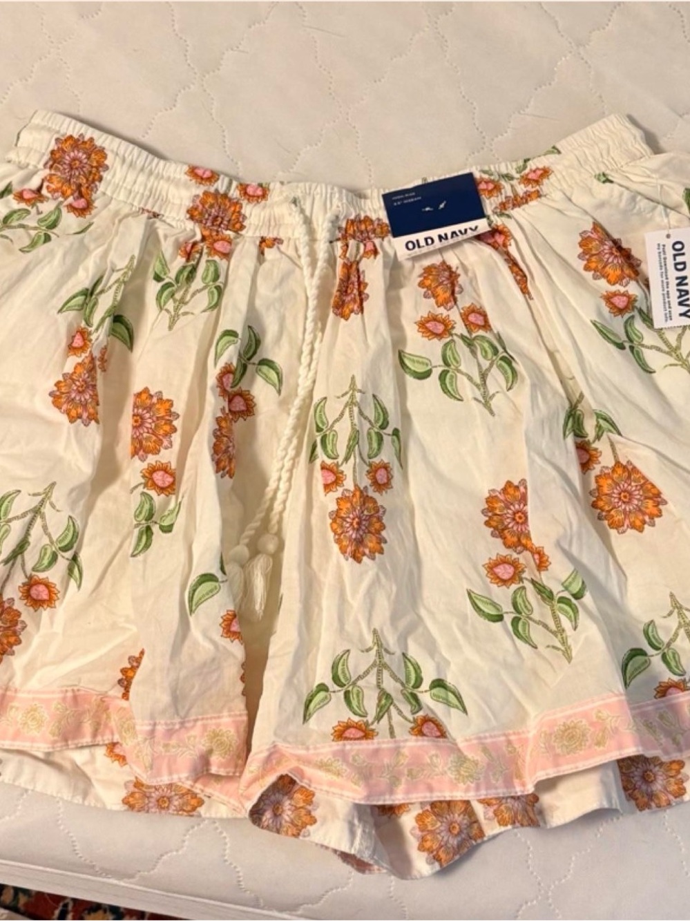 Old Navy Floral Drawstring Shorts